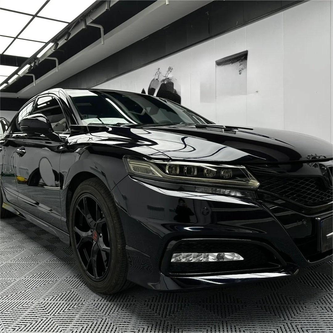 PET Super Glossy Piano Black Car Vinyl Wrap  review John 01