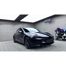 Super Glossy Piano Black Car Vinyl Wrap Porsche BMW PET  review Angelo 04
