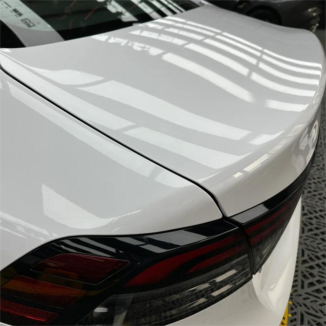 Gloss Crystal White Car Vinyl Wrap  review Crystal 06
