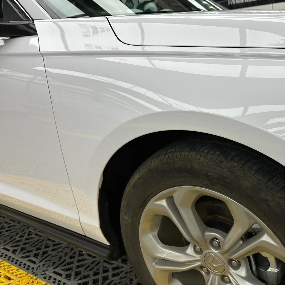 Gloss Crystal White Car Vinyl Wrap  review Crystal 03