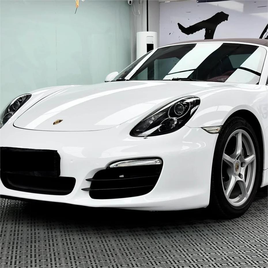 Gloss Crystal White Car Vinyl Wrap  review Typical 00