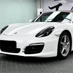 Gloss Crystal White Car Vinyl Wrap  review Typical 01