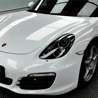 Gloss Crystal White Car Vinyl Wrap  review Typical 02
