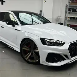 Gloss Crystal White Car Vinyl Wrap  review Emilly 01