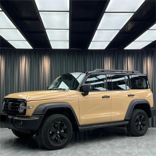 Gloss AMG Desert Yellow Car Vinyl Wrap PET reviewed by