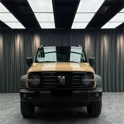 Gloss AMG Desert Yellow Car Vinyl Wrap PET review Fine 02