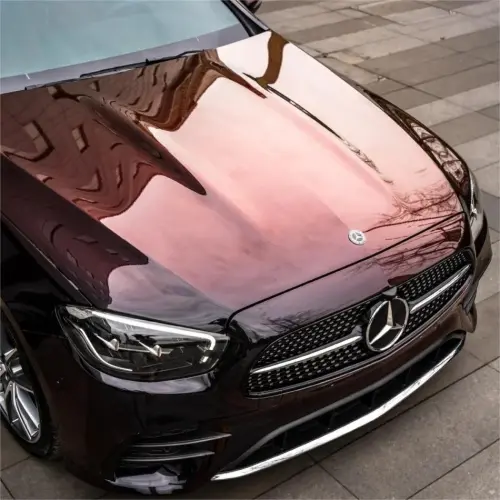 Gloss Diamond Chameleon Black Red Vinyl Wrap review 