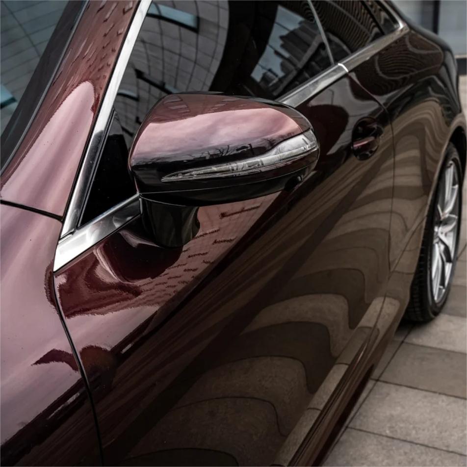 Gloss Diamond Chameleon Black Red Vinyl Wrap review Secure 05