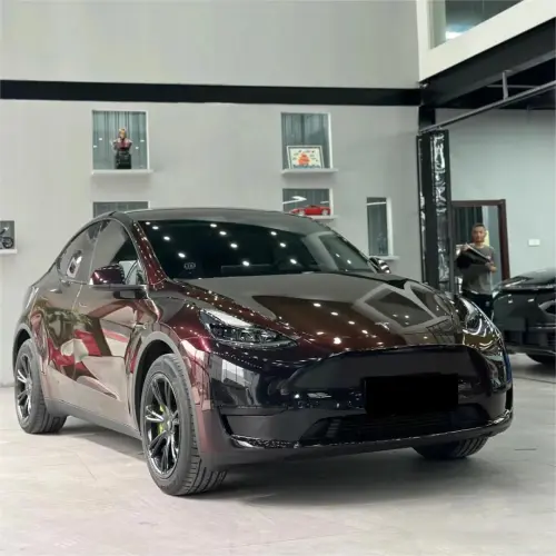 Gloss Diamond Chameleon Black Red Vinyl Wrap review 