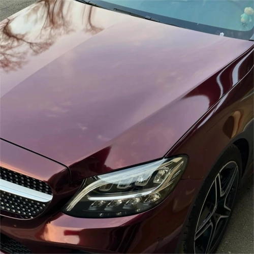 Gloss Metallic Black Rose Car Vinyl Wrap PET reviewed by