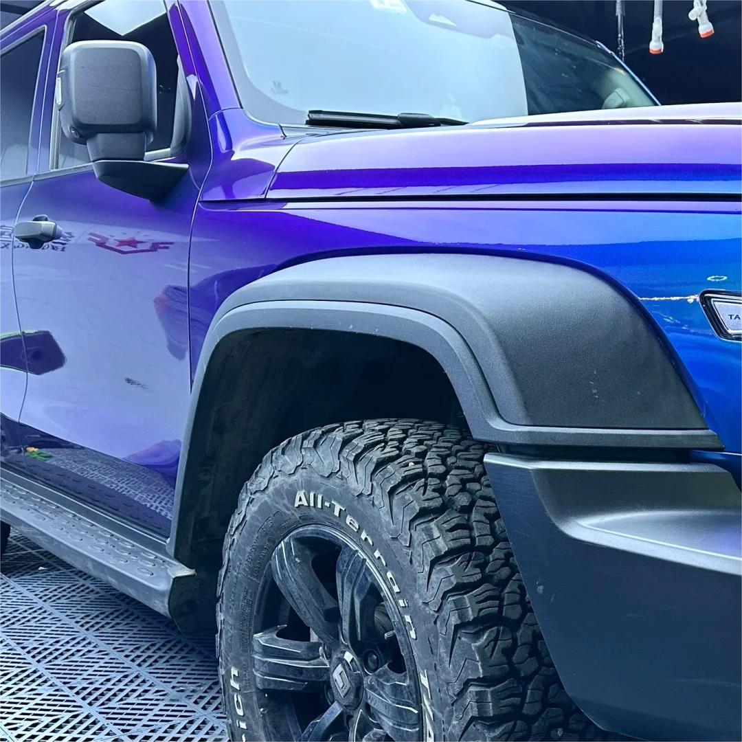Gloss Chameleon Blue Purple Car Vinyl Wrap review Angles 01