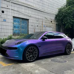Gloss Chameleon Blue Purple Car Vinyl Wrap review Attention 01