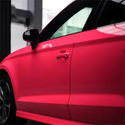 Gloss Fluorescent Pink Car Vinyl Wrap review Pink 02