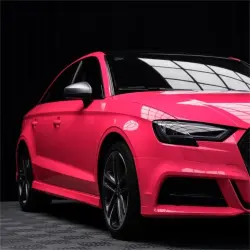 Gloss Fluorescent Pink Car Vinyl Wrap review Pink 02