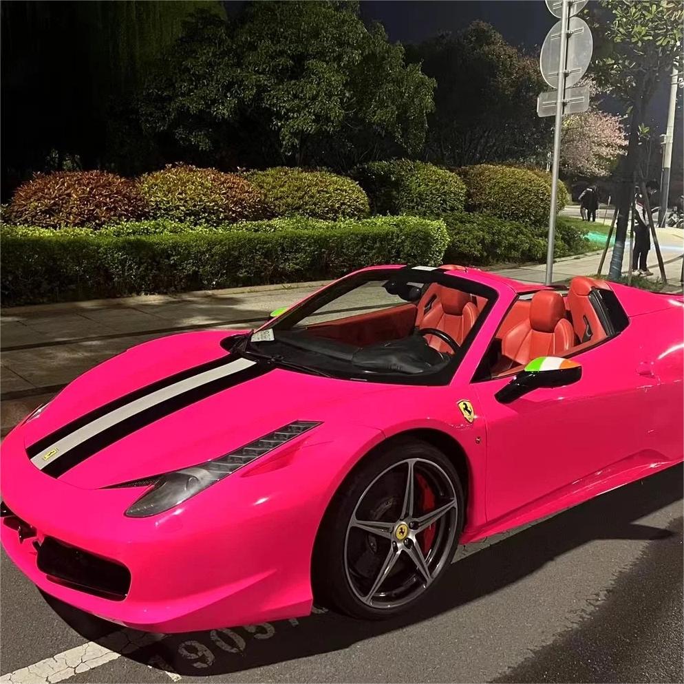 Gloss Fluorescent Pink Car Vinyl Wrap review Gloss 00