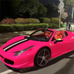 Gloss Fluorescent Pink Car Vinyl Wrap review Gloss 01