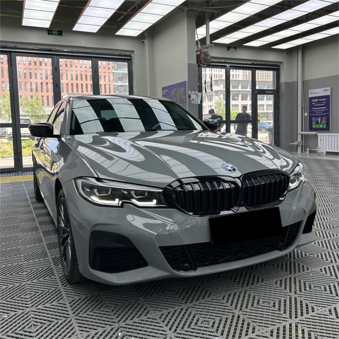 BMW Nardo Grey Car Vinyl Wrap PET review Hang 02