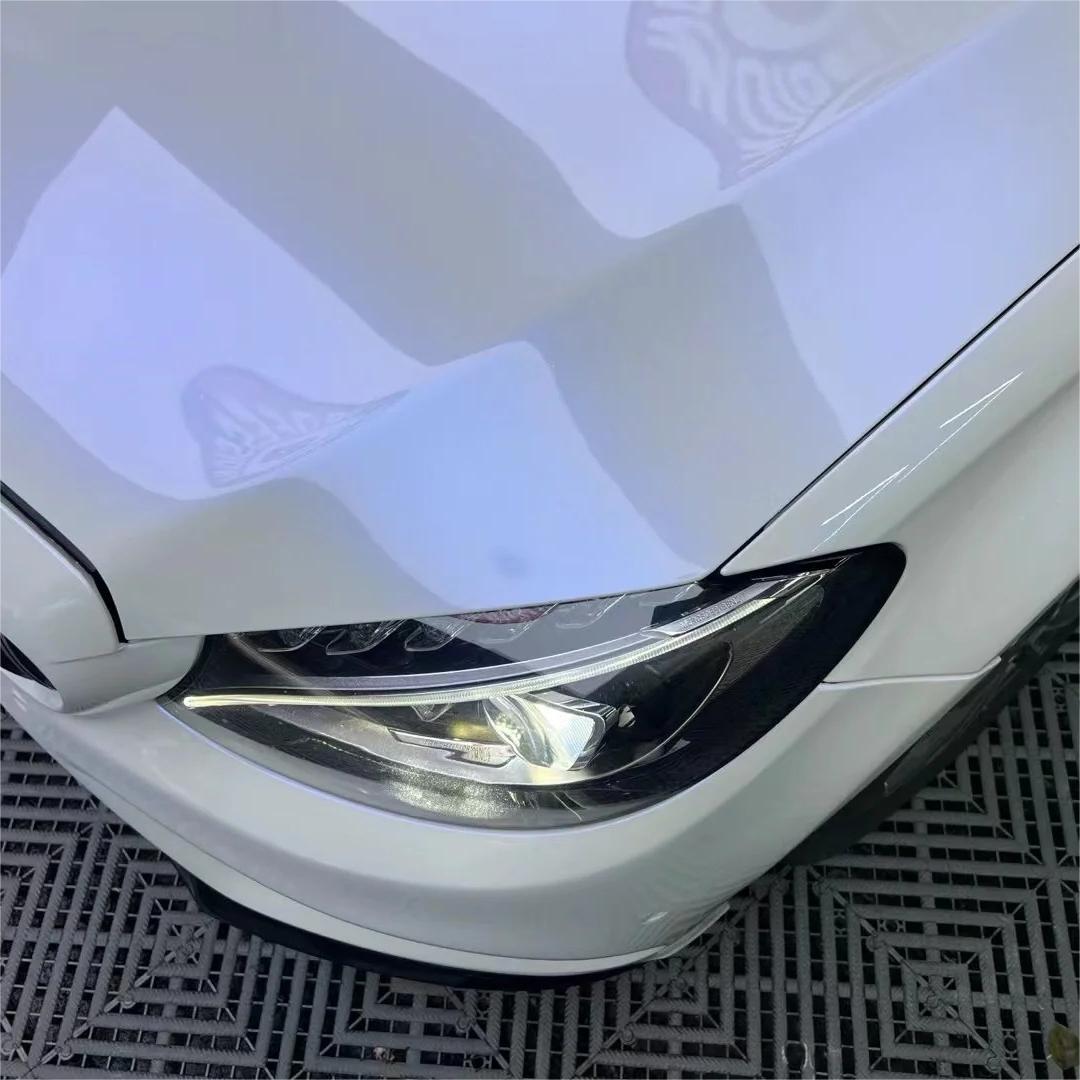 Gloss Metallic Chameleon Blue White Car Vinyl Wrap PET review Since 02