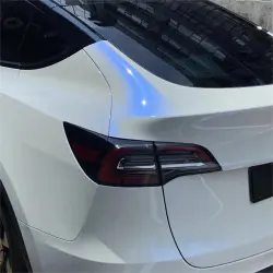 Gloss Metallic Chameleon Blue White Car Vinyl Wrap review Satisfy 03