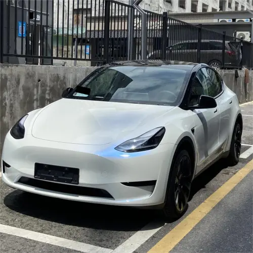 Gloss Metallic Chameleon Blue White Car Vinyl Wrap PET review 