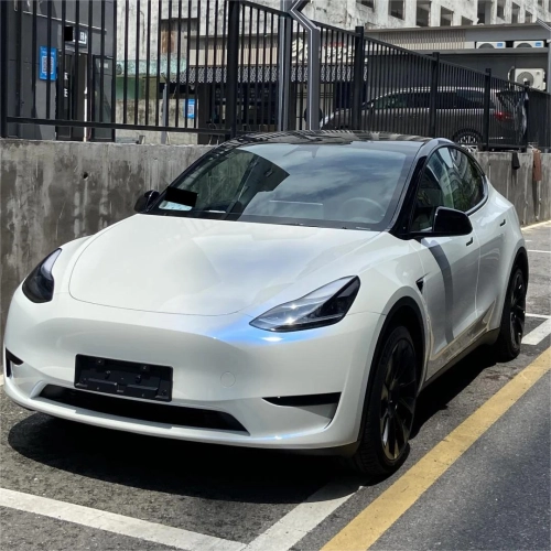 Gloss Metallic Chameleon Blue White Car Vinyl Wrap PET review 