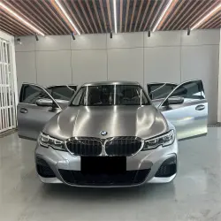Matte Metallic Titanium Grey Car Vinyl Wrap PET review Matte 01