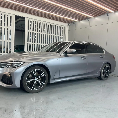 Matte Metallic Titanium Grey Car Vinyl Wrap PET reviewed by