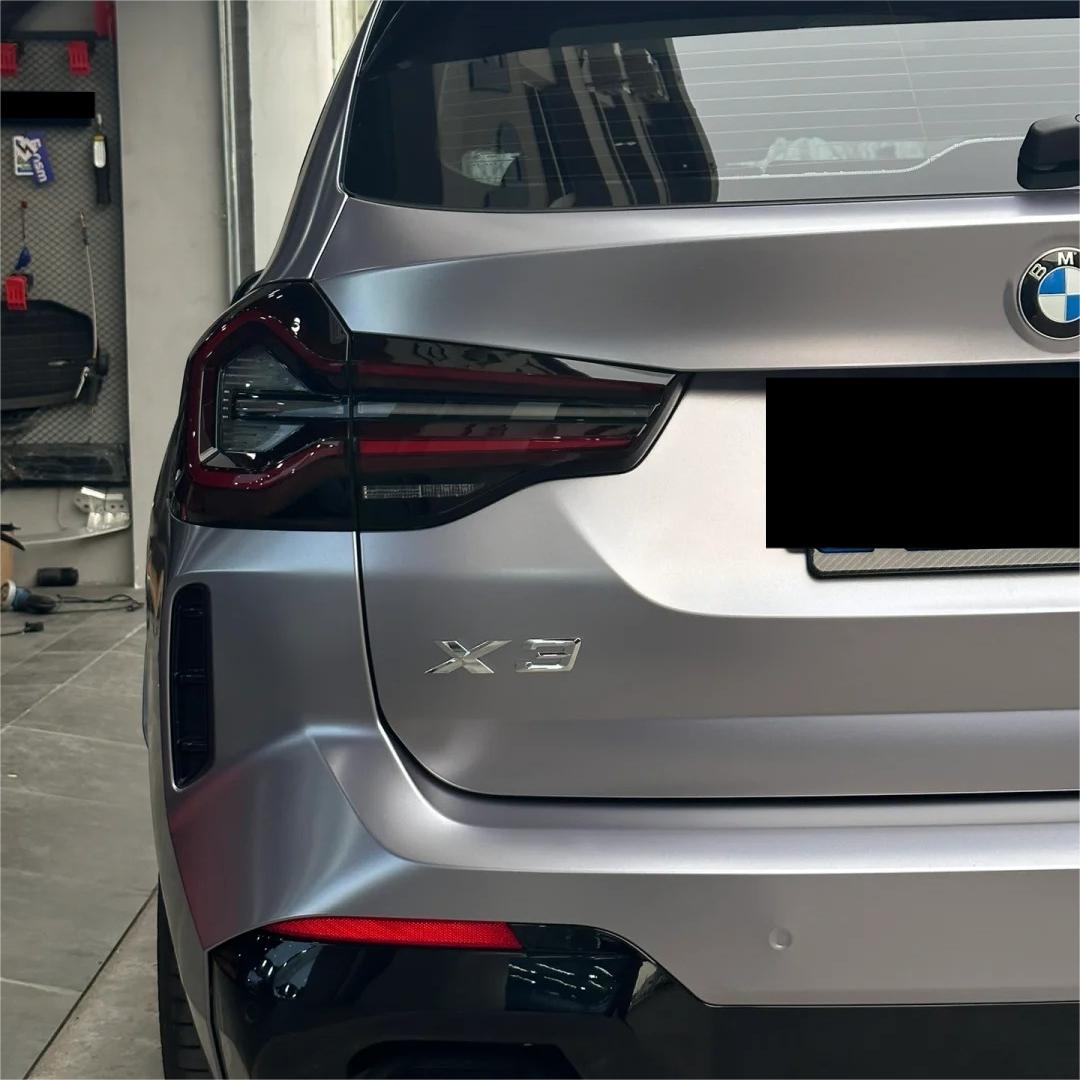 Matte Metallic Titanium Grey Car Vinyl Wrap PET review Little 01