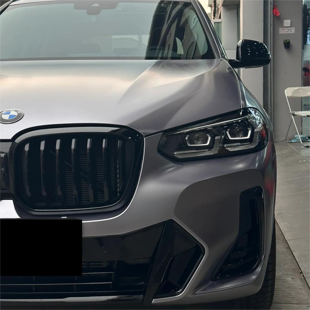 Matte Metallic Titanium Grey Car Vinyl Wrap PET review Little 00