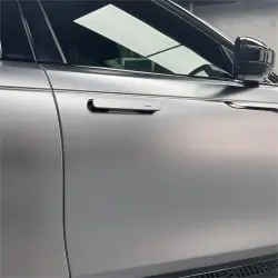 Matte Metallic Titanium Grey Car Vinyl Wrap PET review Titanium 03