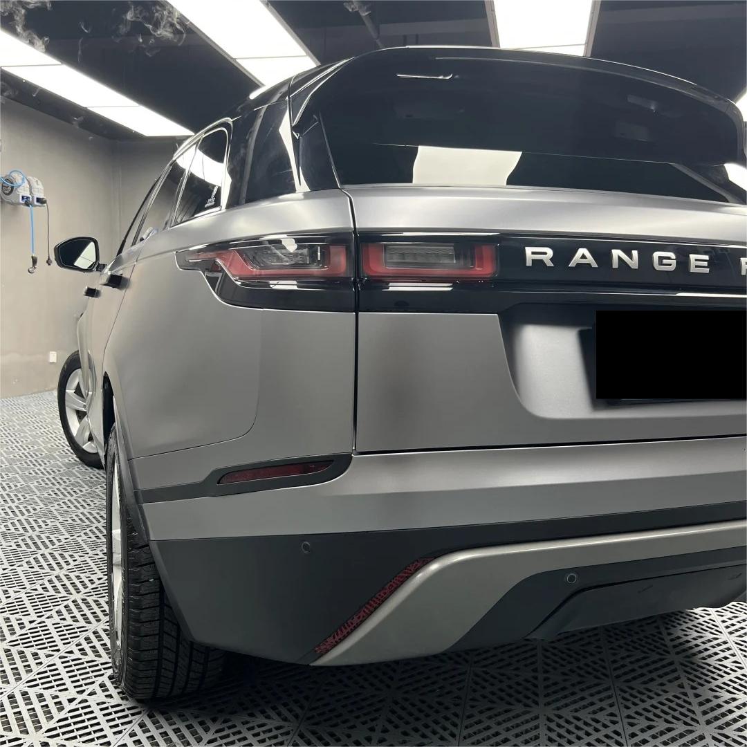 Matte Metallic Titanium Grey Car Vinyl Wrap PET review Titanium 03