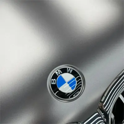Matte Metallic Titanium Grey Car Vinyl Wrap PET review Naked 05