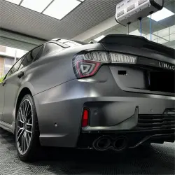 Matte Metallic Titanium Grey Car Vinyl Wrap PET review Great 02