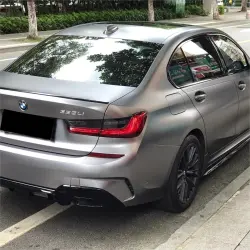 Matte Metallic Titanium Grey Car Vinyl Wrap PET review Silver 02