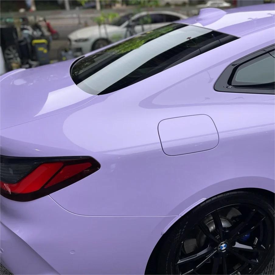 Gloss Voilet Light Purple Car Vinyl Wrap PET review Series 03
