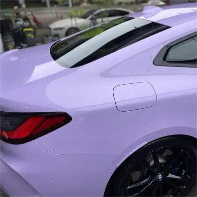 Gloss Light Purple Car Vinyl Wrap review Series 04