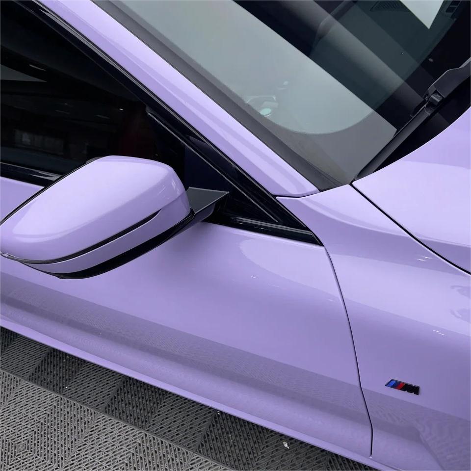 Gloss Voilet Light Purple Car Vinyl Wrap PET review Series 02
