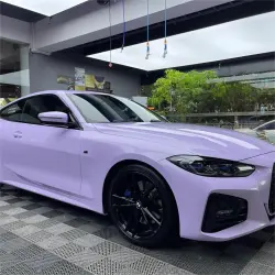 Gloss Light Purple Car Vinyl Wrap review Series 01