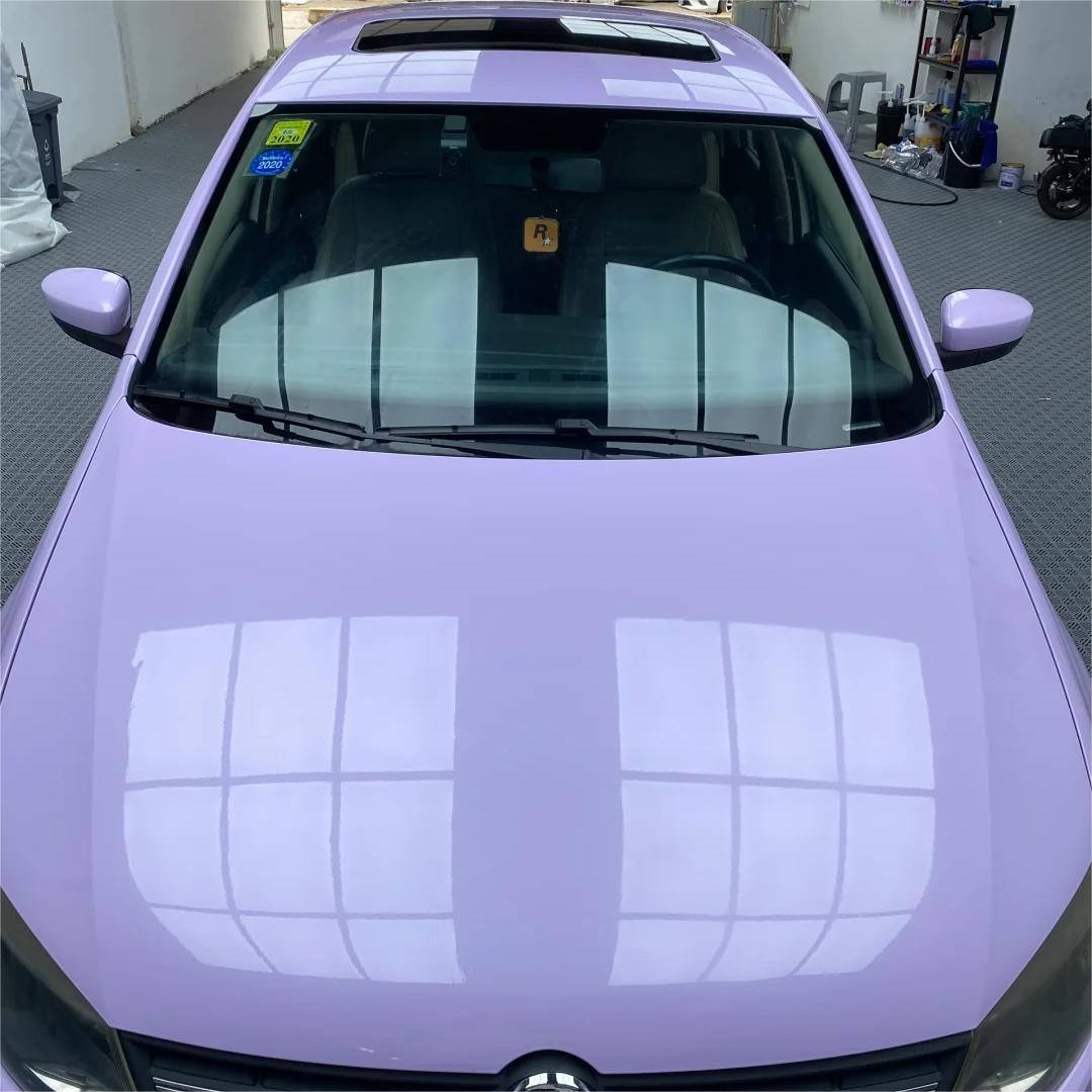 Gloss Voilet Light Purple Car Vinyl Wrap PET review Birthday 01
