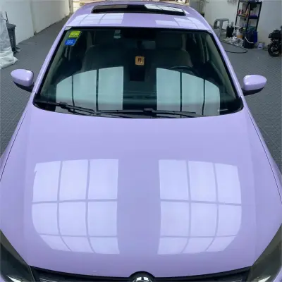 Gloss Light Purple Car Vinyl Wrap review Birthday 02