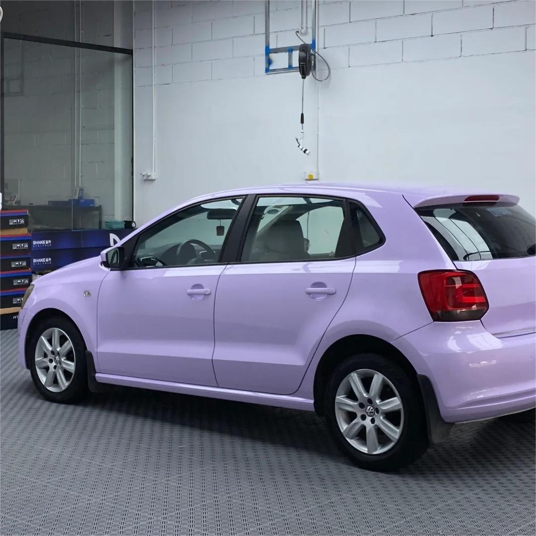 Gloss Voilet Light Purple Car Vinyl Wrap PET review Birthday 03