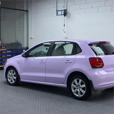 Gloss Light Purple Car Vinyl Wrap review Birthday 04