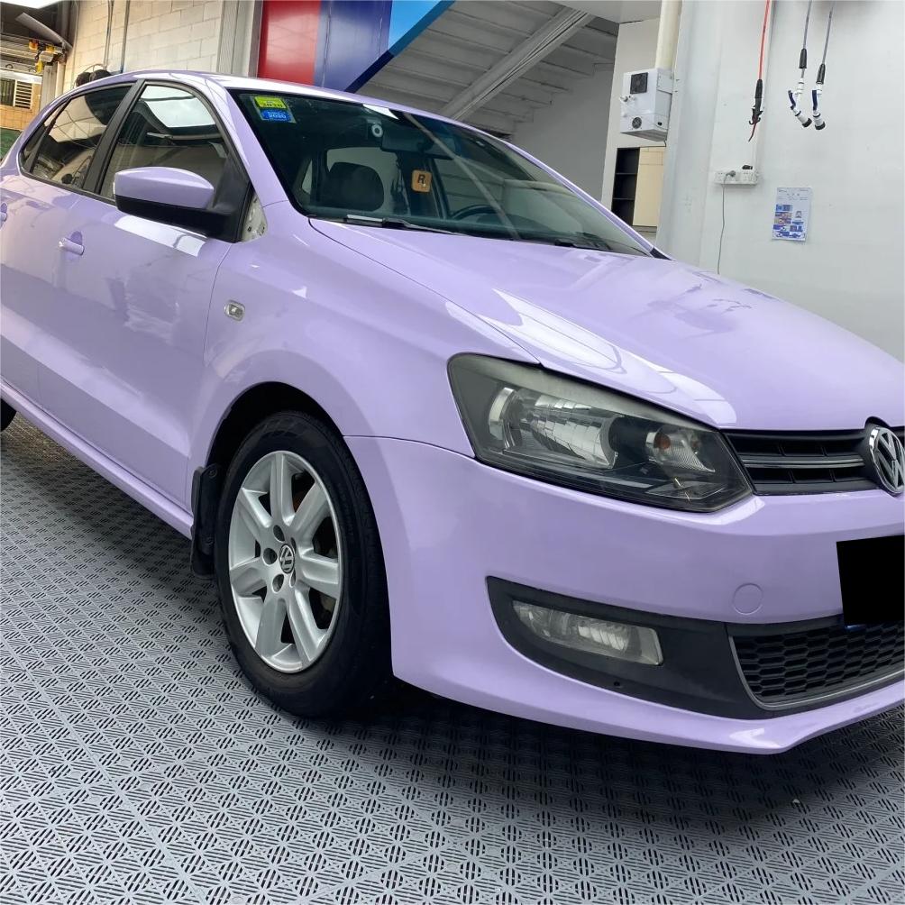 Gloss Voilet Light Purple Car Vinyl Wrap PET review Birthday 02