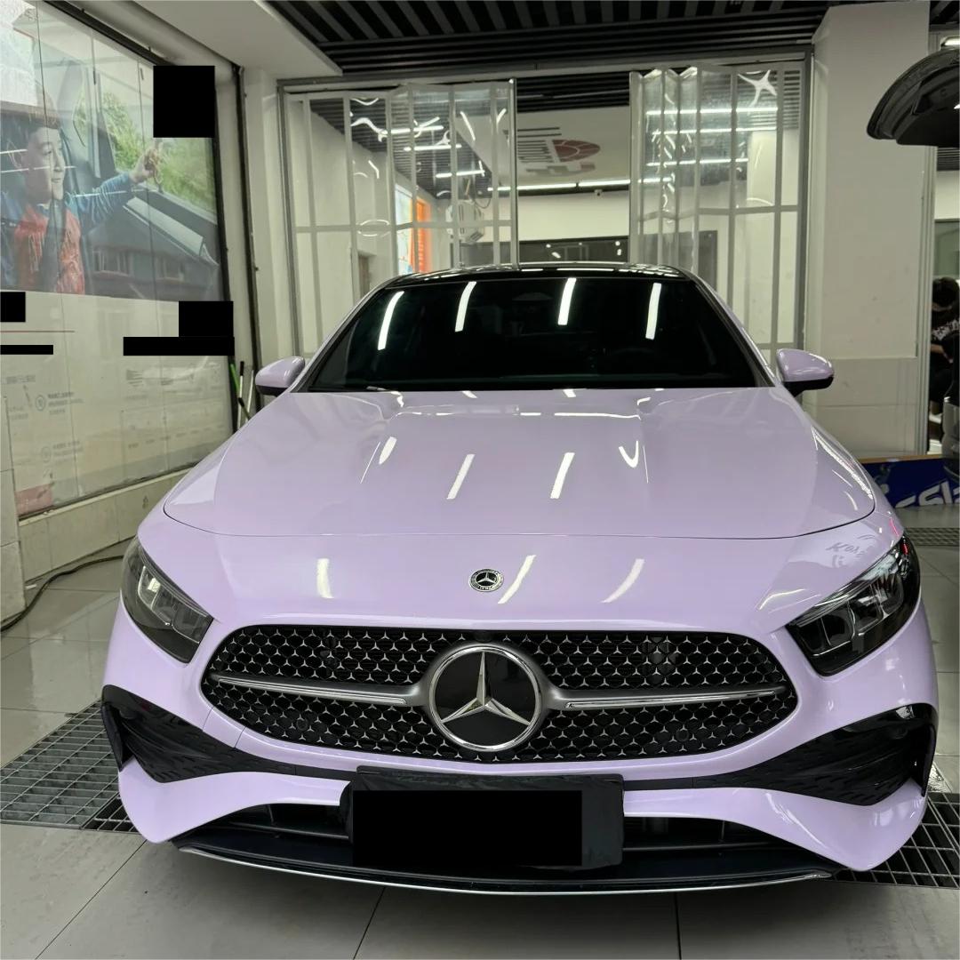 Gloss Voilet Light Purple Car Vinyl Wrap PET review Friends 01