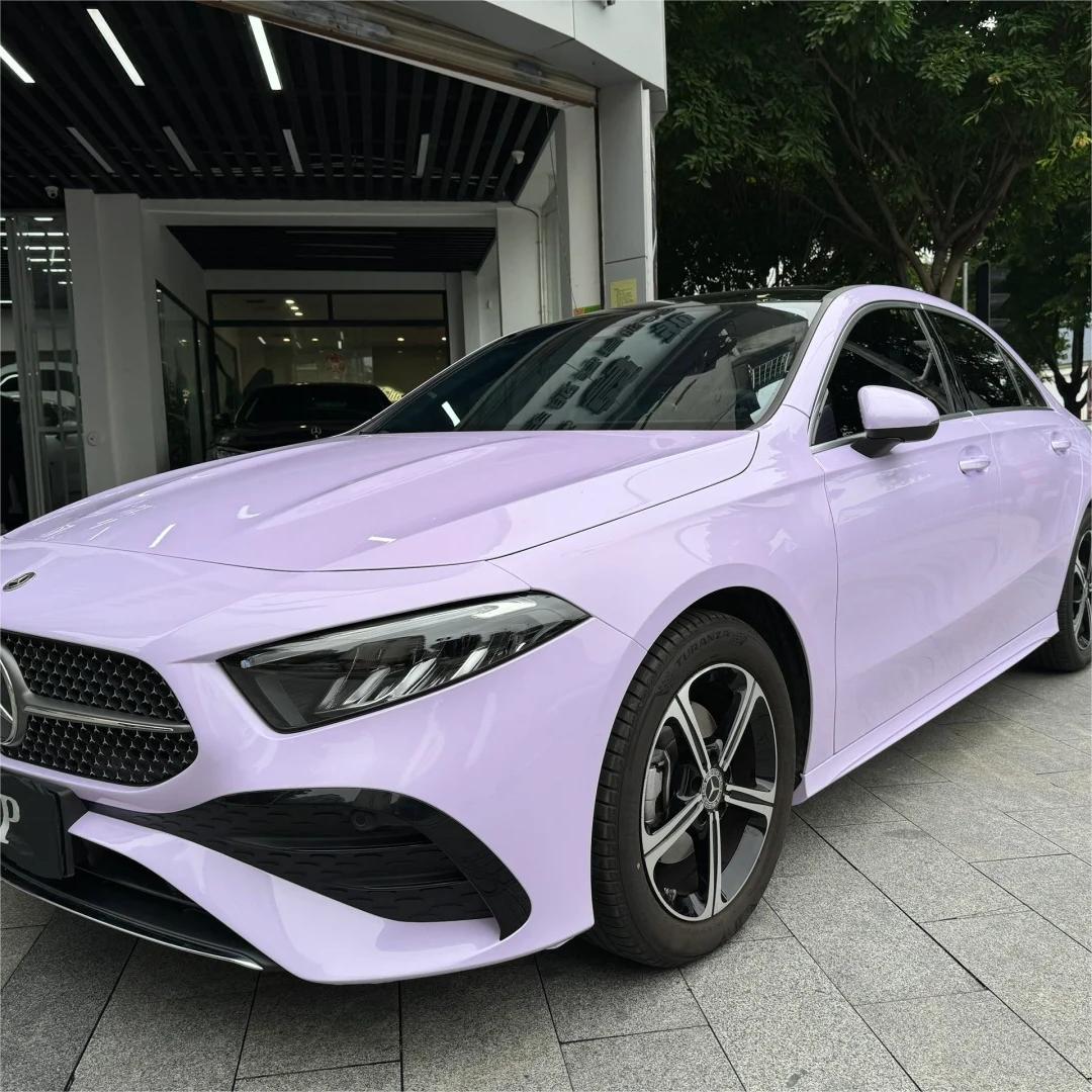 Gloss Voilet Light Purple Car Vinyl Wrap PET review Friends 00