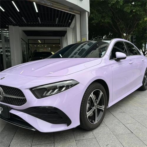 Gloss Voilet Light Purple Car Vinyl Wrap PET reviewed by