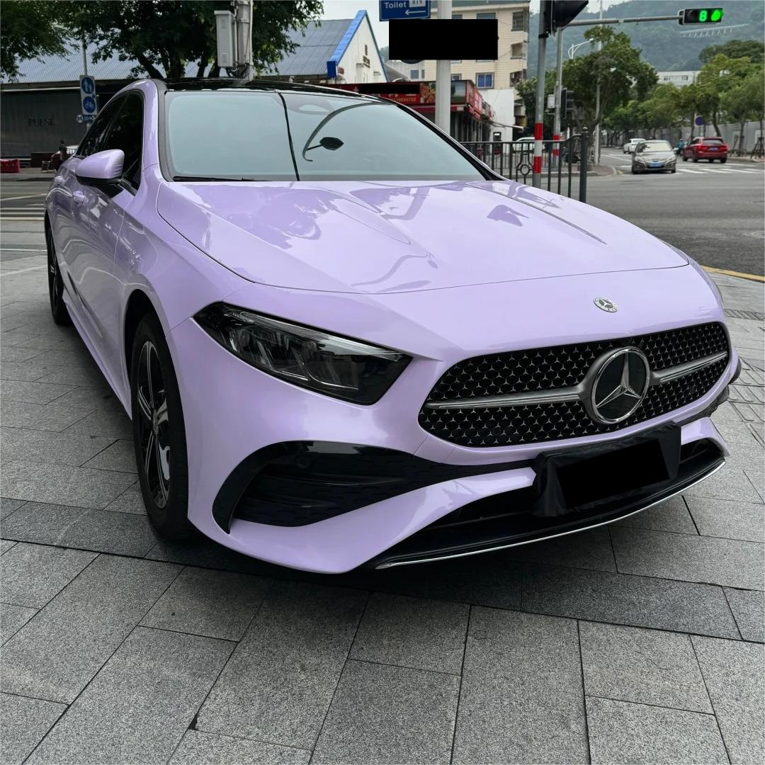 Gloss Voilet Light Purple Car Vinyl Wrap PET review Friends 03