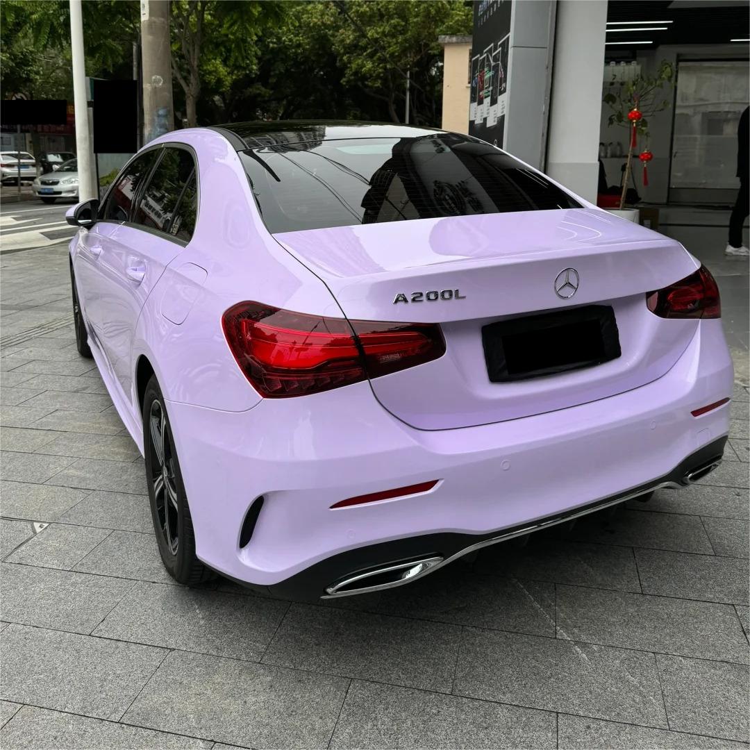 Gloss Voilet Light Purple Car Vinyl Wrap PET review Friends 02