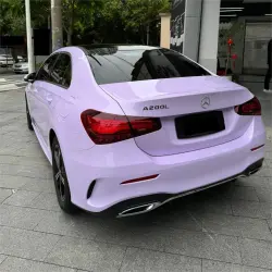 Gloss Light Purple Car Vinyl Wrap review Friends 03