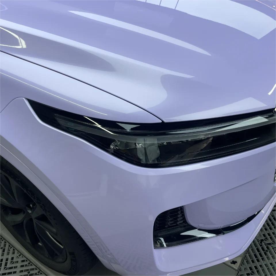 Gloss Voilet Light Purple Car Vinyl Wrap PET review Manner 03